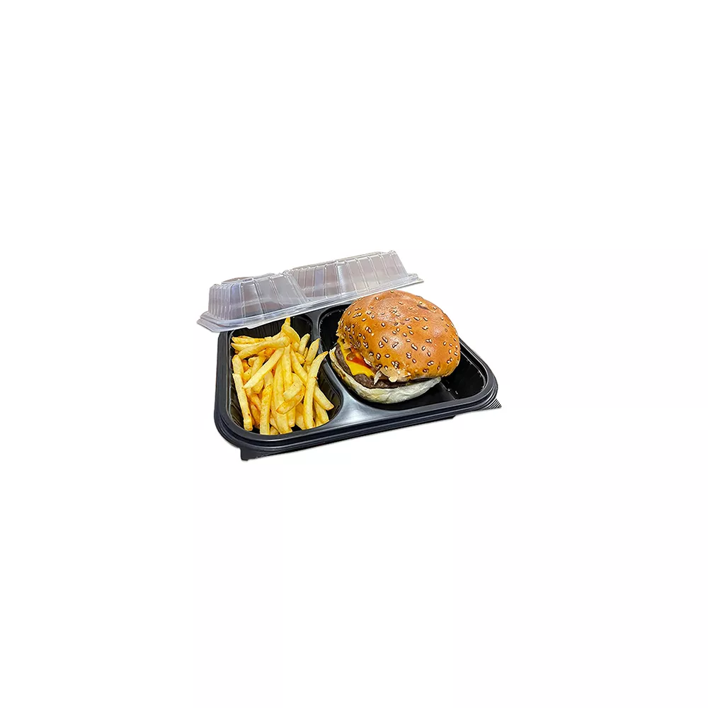 Özün 2 Bölemli Hamburger Ve Sıcak Yemek Kabı